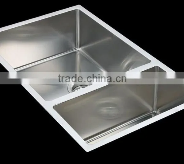 Stainless Steel Undermount Topmount Double Kitchen Sink Made in China photo-2