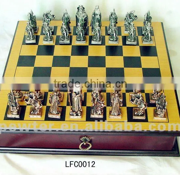 Luxury LOTR Metal Chess