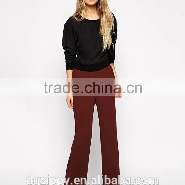 High Rise Waist Wide Legging Pants photo-2