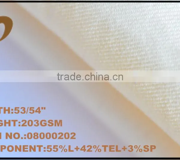 Linen Tencel Spandex More Material Blended Fabric 203gsm for Shirt photo-2