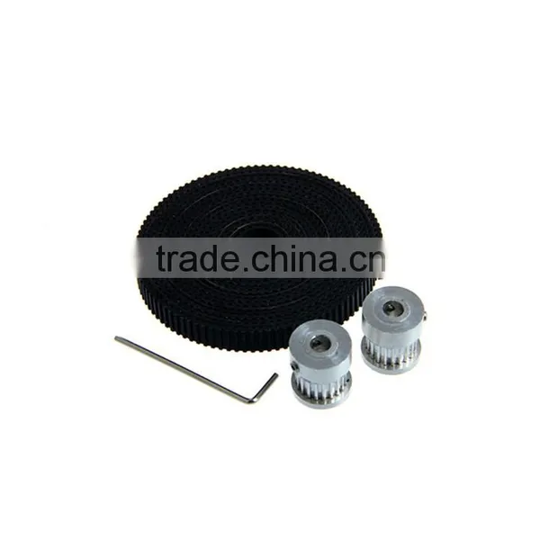 3D Printer Accessories 2GT Timing Pulley 16 Tooth and 6mm Belt Kit GT2 Open Type Synchronous Belt photo-2