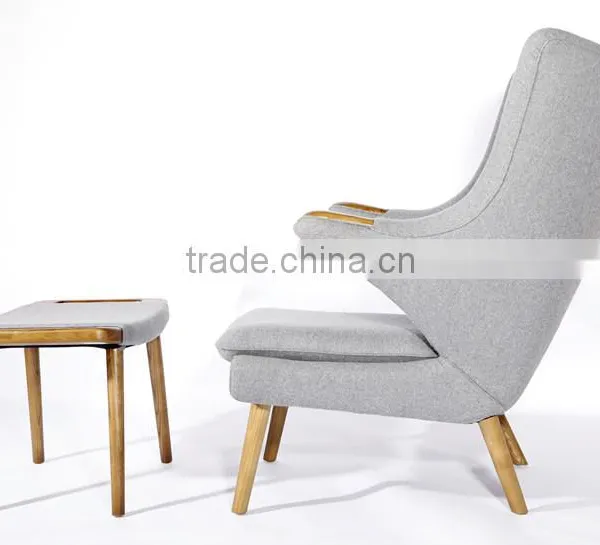 Hans J. Wegner Cashmere Teddy Bear Chair and Ottoman photo-5
