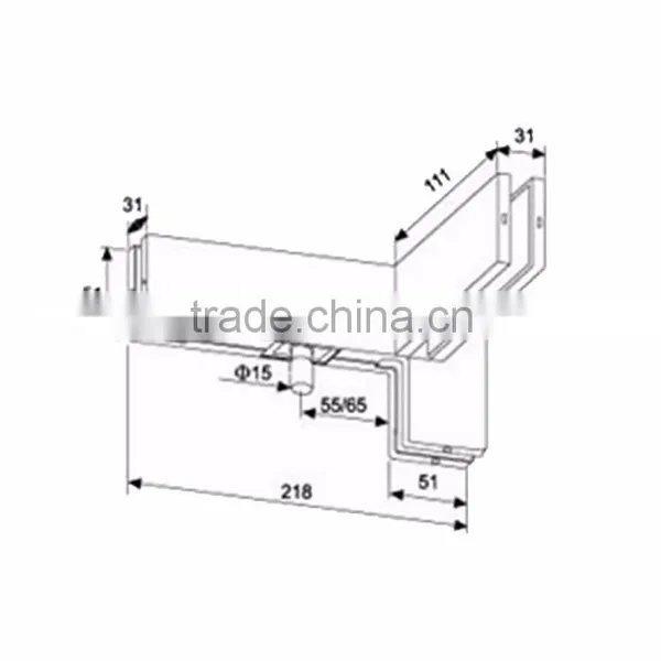 Top Grade Decorative Garage Accordion Door Glass Standoff Hardware photo-3