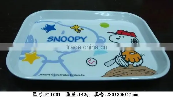 Melamine Nice Quality Kids Plastic Tray Wholesale