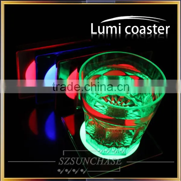 2016 Newest Led Bottle Coaster, Led Drink Coaster Black Light photo-4