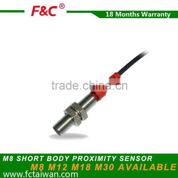 M8* 30mm PNP Shield Inductive Proximity Switch