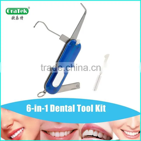 6 in 1 Stainless Steel Travel Dental Tooth Pick photo-2