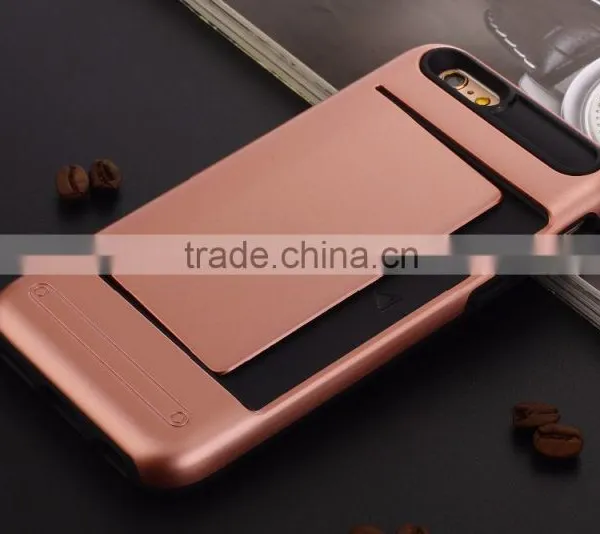 2016 New Design High Quality With Card Holder Function Phone Back Case, For Samsung Galaxy S6 Case photo-5
