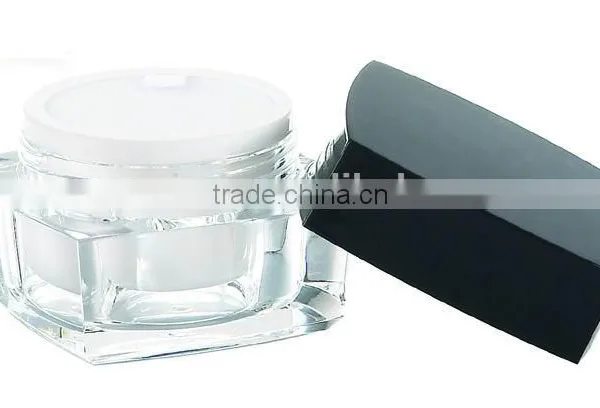Square Cosmetic Acrylic Cream Jar, Acrylic Container photo-2