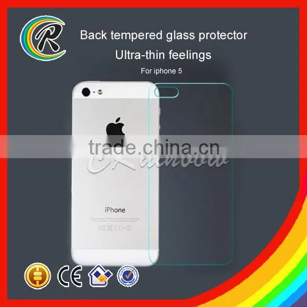 Anti-shock 0.33mm for Iphone 5 5S 5C Back Glass Tempered Screen Guard photo-2