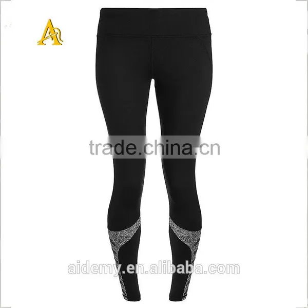High Quality Stretch Cotton Fabric Plain Women High Waist Leggings photo-2