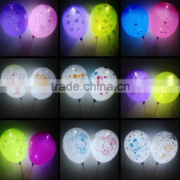 Colorful Helium Led Latex Balloons Glow in the Night for for Party photo-5