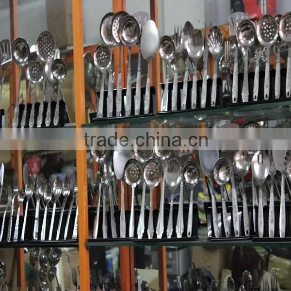 Stainless Steel Knife Spoon and Fork Set Gold Flatware Stainless photo-5