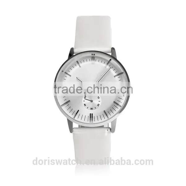 Good Quality Custom Logo Metal Wrist Watch , Simple Men Watch , Leather Watch Band photo-2