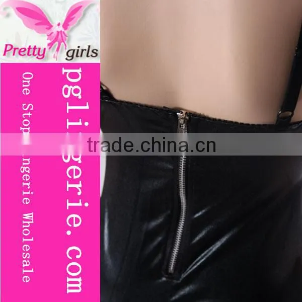 Womens Mature Latex Underwear,Cheap Sexy Latex Lingerie,Sexy Leather Nightwear photo-6