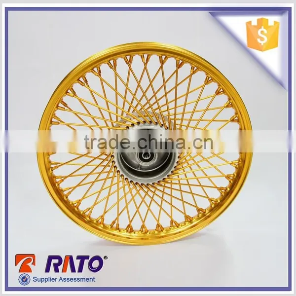 Chinese High Quality 17 Inch Double Disc Brake Motorcycle Golden Wheel photo-3