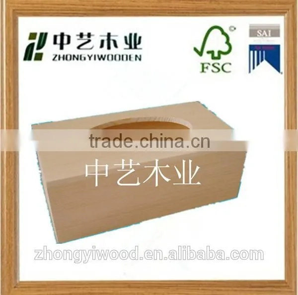 Trade Assurance Custom Wholesale Square Colorful Fashion Wooden Tissue Paper Box photo-2