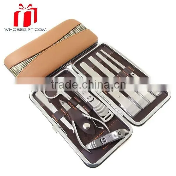 Professional Stainless Steel Manicure Pedicure 10 Piece Kit / Set