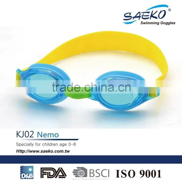 KJ02 - Best Selling Cute Comfortable Anti-Glare Kids Children Junior Swimming Goggles photo-3