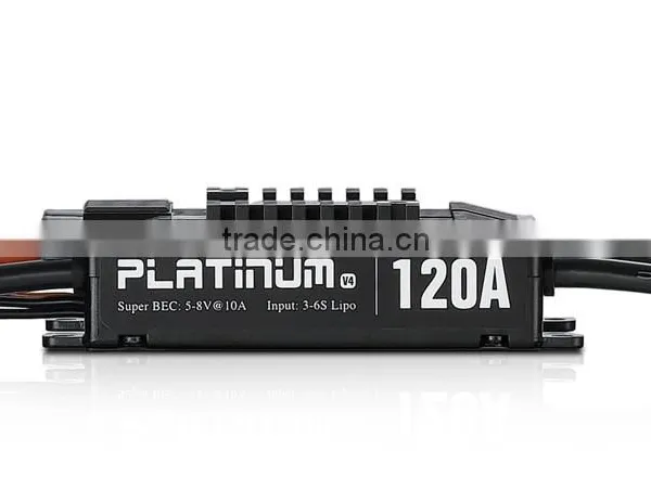Hobbywing RC Aircraft System Platinum 120A V4 Brushless ESC Excellent Motor Speed Governing photo-3