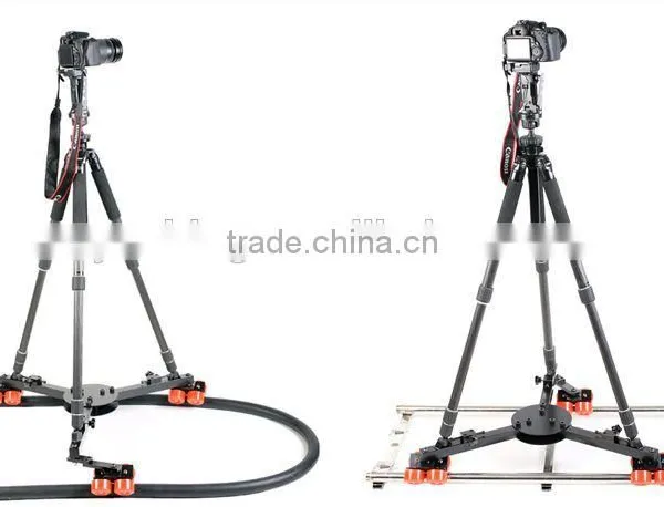 Camera Heavy Video Slider Dolly Tripod Dolly Track Wheels Moving Car photo-2