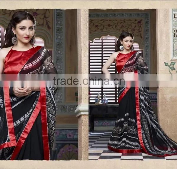 Designer Shiffon Lehenga Style Sarees photo-4
