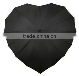Heart Wedding Umbrella (Black)