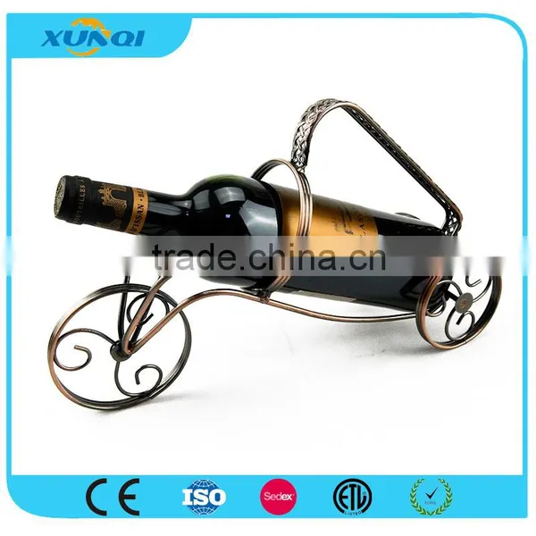 Car Shape Single Wine Bottle Holder/Wrought Iron Wine Rack XQ1315