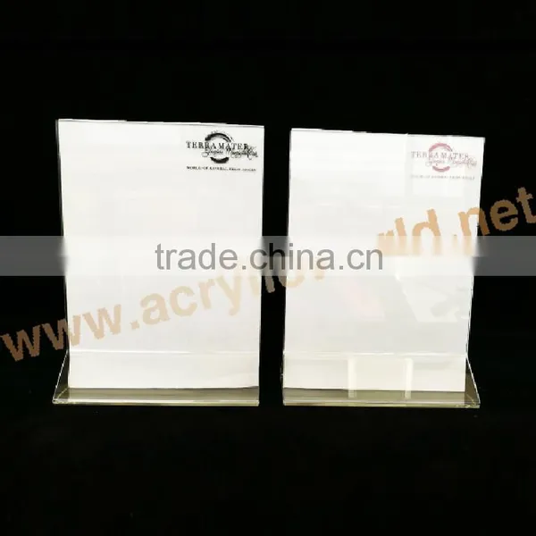 Acrylic Tabletop Menu Cover