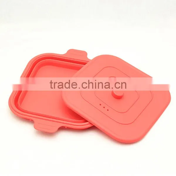 Square Shape Silicone Bowl With Lid photo-5