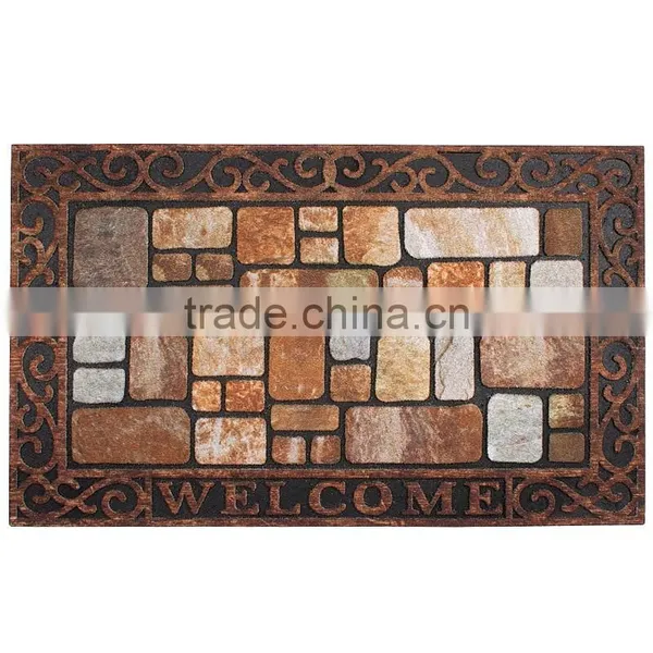 Outdoor Rubber Floor Cobblestone Mat photo-2