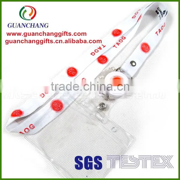 PVC badge holder lanyard,id card holder,document holder