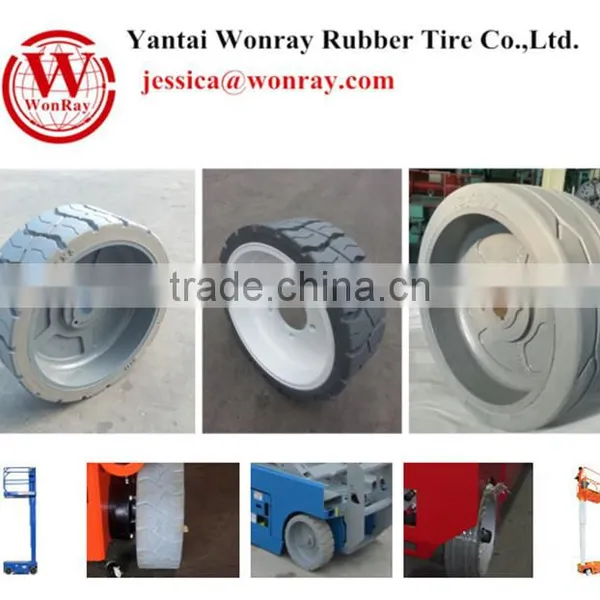 Hydraulic Scissor Car Lift Used Solid Tyre Wheels 12x4.5 15x5 12.5x4.5