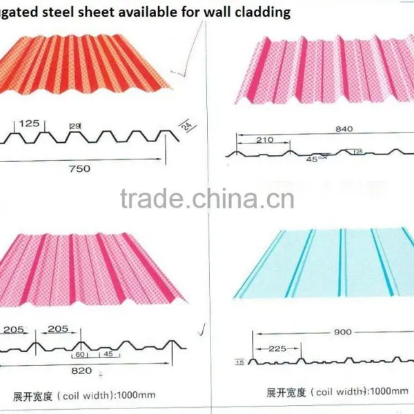 Corrugated Building Materials Wall and Roofing Galvanized Steel Sheet photo-2