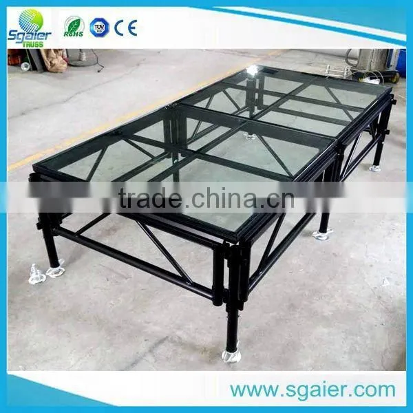 Lowest Price 4ft by 4ft Temper Glass Stage Steady Stage for Sale photo-6