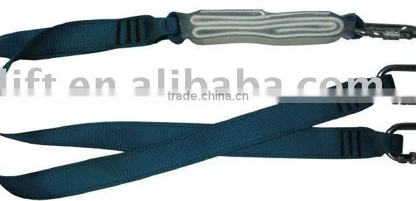 safety lanyard with energy absorber