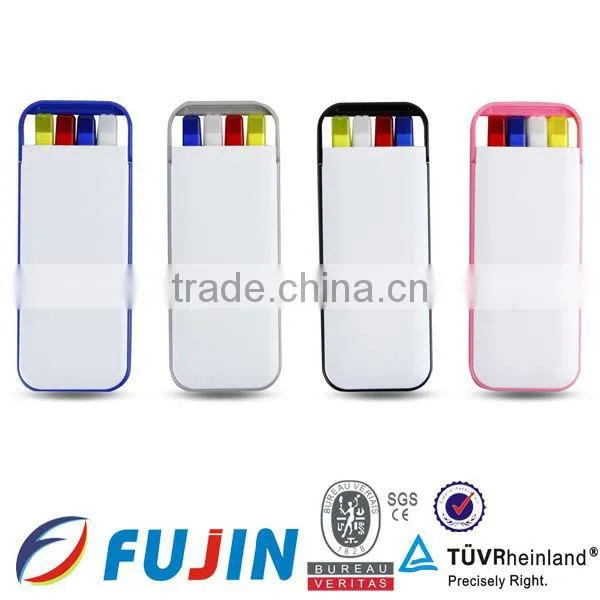 Plastic Pencil Box Ball Pen With Highlighter Set