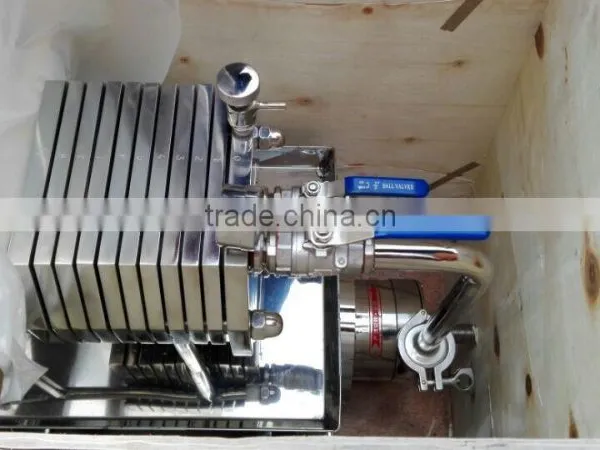 High Quality Sanitary Stainless Steel Ss316 Plate Frame Filter For Wine photo-5