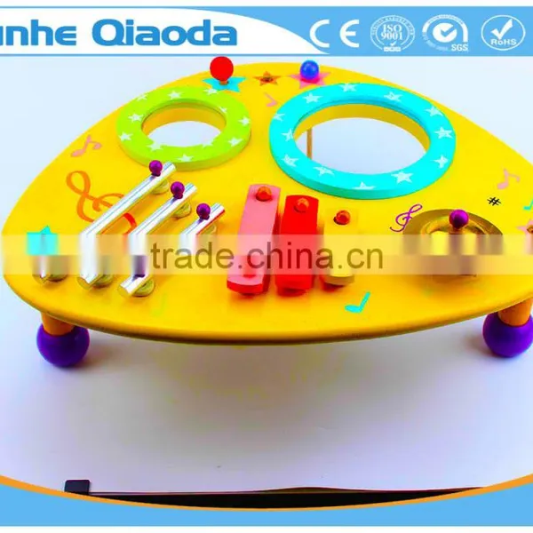 Wooden Musical Toys Percussion Instruments Two Drum Table Xylophone Drum Symbol Noisy /educational Wooden Toy/ photo-3