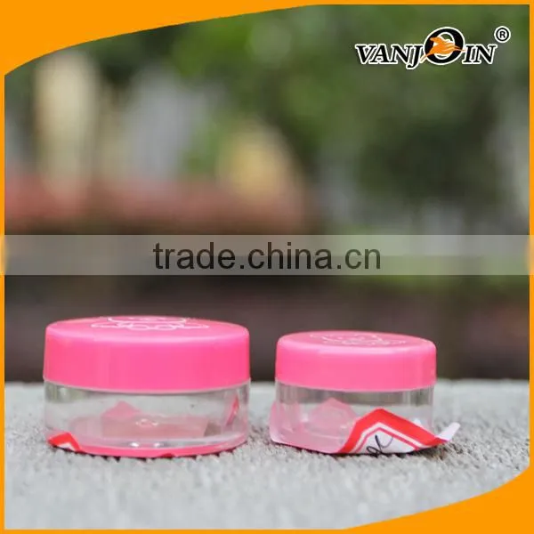 Cute 10ML Empty PET Plastic Baby Skin Care Jar With Pink Cap photo-5