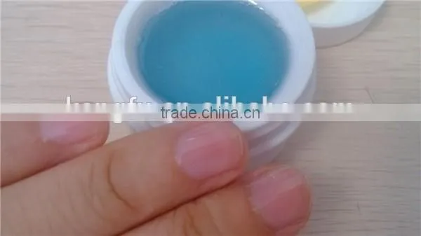 Professional UV Builder Gel Factory Transparent Blue Nail Extension photo-2