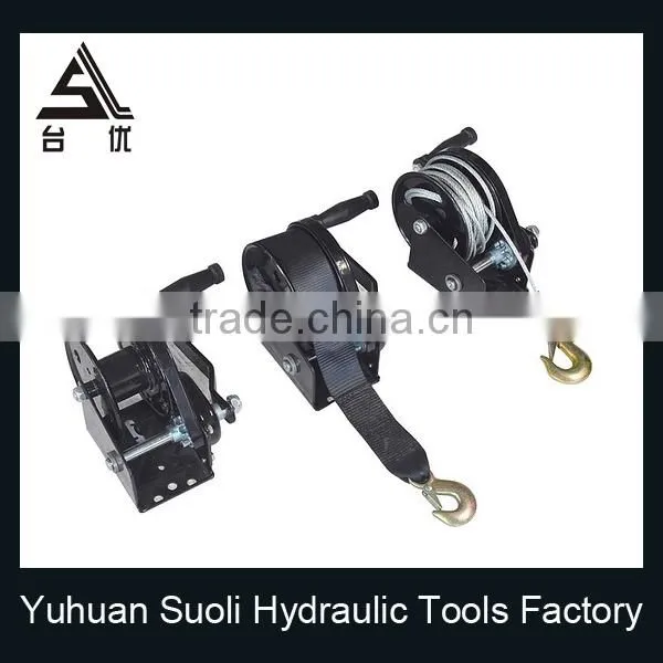 Manufacturing 1200lbs Galvanized Small Barge Winch With Belt photo-5