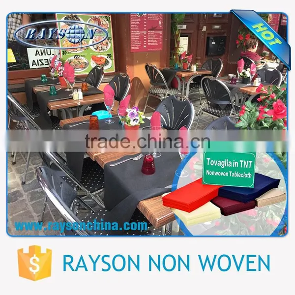 Fancy 45-70gsm/m2 Weight Cheap Fabric to Make Tablecloths photo-5