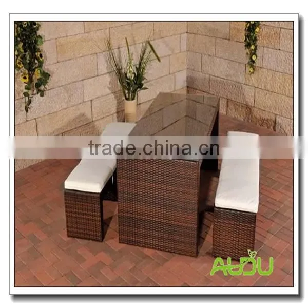 Cheap Bar Set/Black Rattan Bar Set With Bench photo-3