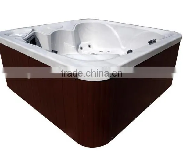 2015 Chinese LED Lights for 5 Person L312 Lucite Acrylic Outdoor Massage Bathtub photo-3