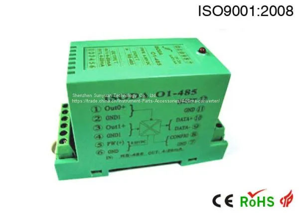 Digital RS485/232 to Analog 4-20mA DA Converter