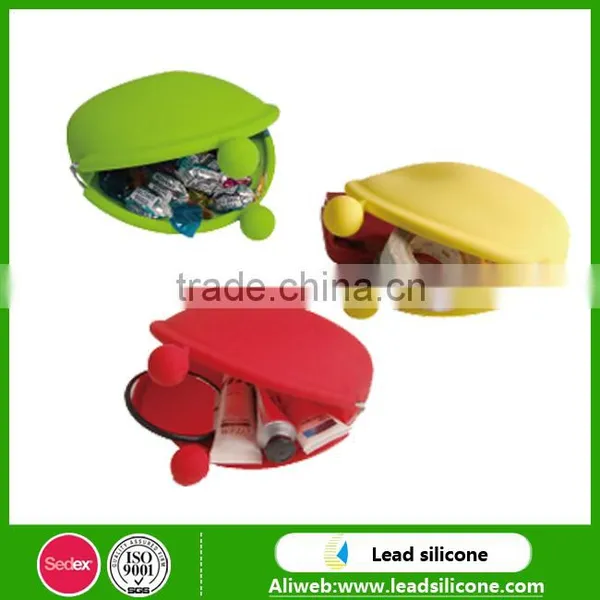 Colourful Luminous LED Small Silicone Cosmetic Bag /Mini Silicone Coin Bag/Purse photo-4