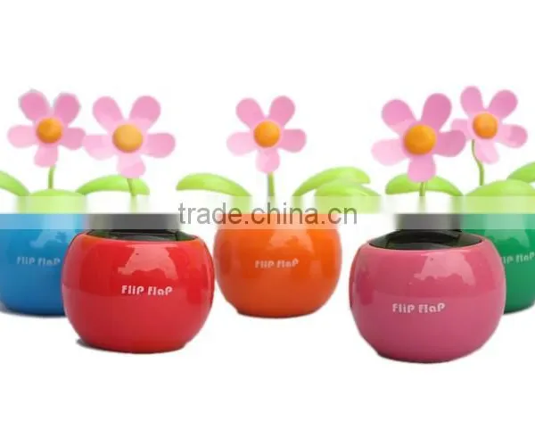 Hot Sale Plastic Shake Solar Toys Flowers for Car photo-2