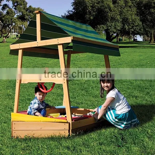 Wooden Sandpit Sand Box With Canopy photo-6