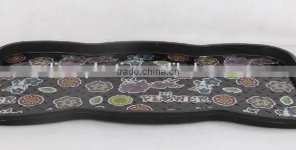 Plastic Rectangular Shoe Tray With Foot Design photo-4